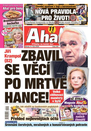 Aha! - 14.10.2020 - CZECH NEWS CENTER a. s.