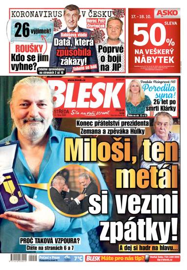 BLESK - 14.10.2020 - CZECH NEWS CENTER a. s.