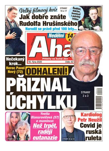 Nedělní Aha! - 42/2020 - CZECH NEWS CENTER a. s.