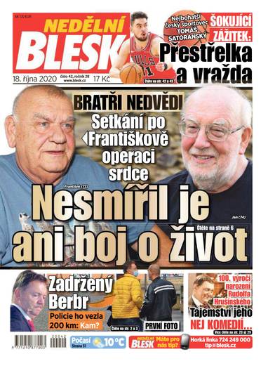 NEDĚLNÍ BLESK - 42/2020 - CZECH NEWS CENTER a. s.
