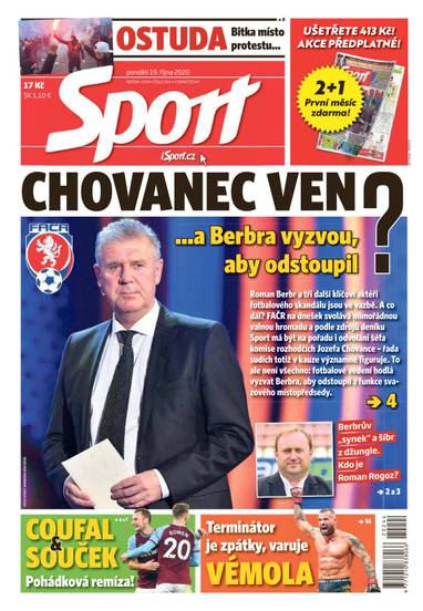 Sport - 19.10.2020 - CZECH NEWS CENTER a. s.