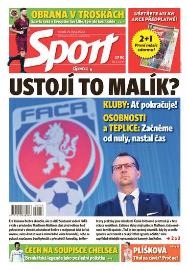 Sport - 21.10.2020 - CZECH NEWS CENTER a. s.