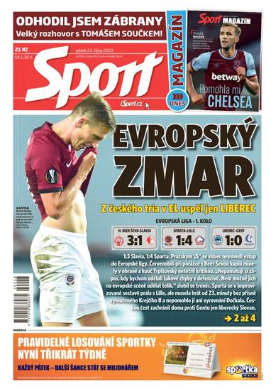 Sport - 23.10.2020 - CZECH NEWS CENTER a. s.