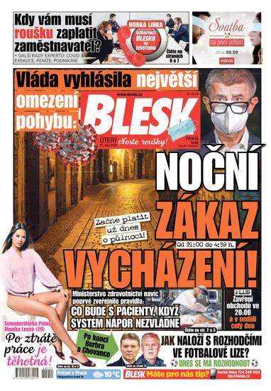 BLESK - 27.10.2020 - CZECH NEWS CENTER a. s.