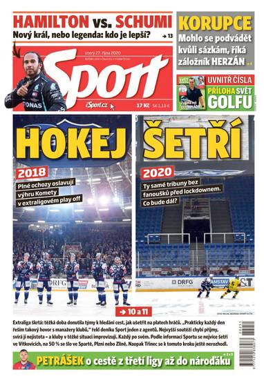 Sport - 27.10.2020 - CZECH NEWS CENTER a. s.