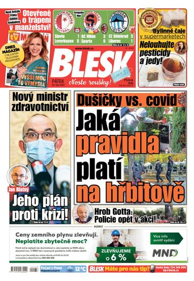 BLESK - 30.10.2020 - CZECH NEWS CENTER a. s.
