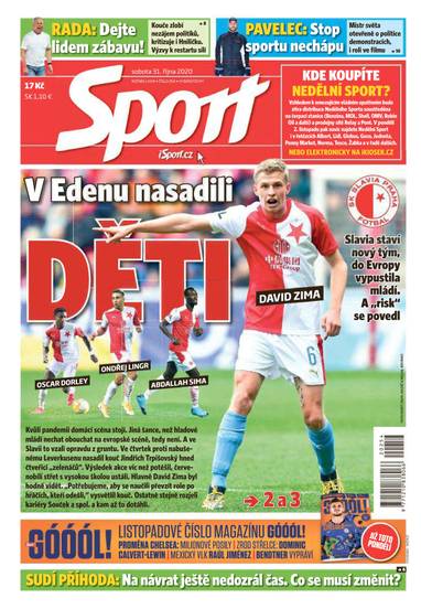 Sport - 31.10.2020 - CZECH NEWS CENTER a. s.