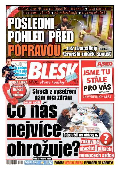 BLESK - 4.11.2020 - CZECH NEWS CENTER a. s.