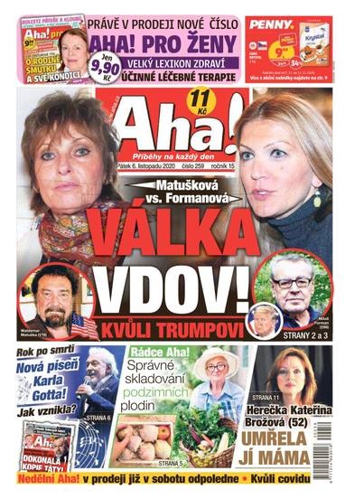 Aha! - 6.11.2020 - CZECH NEWS CENTER a. s.
