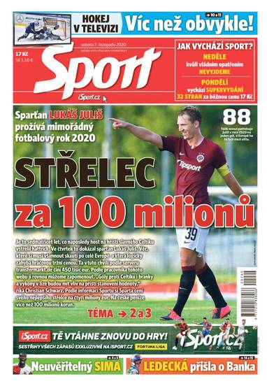 Sport - 7.11.2020 - CZECH NEWS CENTER a. s.