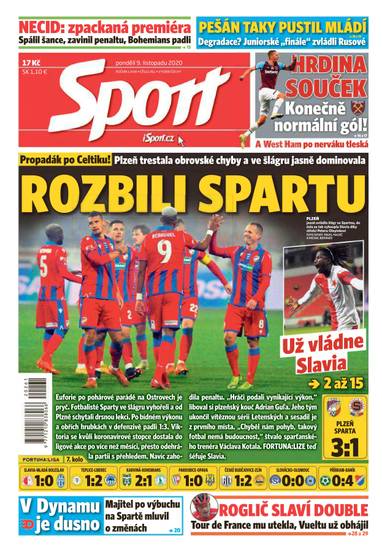Sport - 9.11.2020 - CZECH NEWS CENTER a. s.
