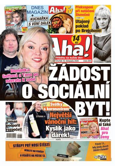 Aha! - 12.11.2020 - CZECH NEWS CENTER a. s.