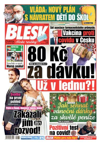 BLESK - 12.11.2020 - CZECH NEWS CENTER a. s.