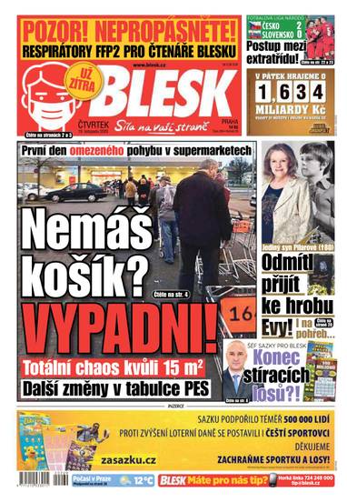 BLESK - 19.11.2020 - CZECH NEWS CENTER a. s.