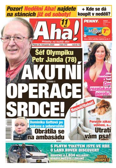 Aha! - 20.11.2020 - CZECH NEWS CENTER a. s.