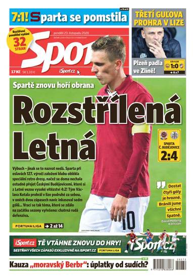 Sport - 23.11.2020 - CZECH NEWS CENTER a. s.