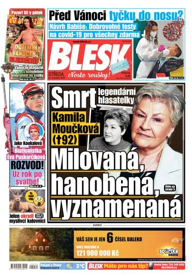 BLESK - 25.11.2020 - CZECH NEWS CENTER a. s.