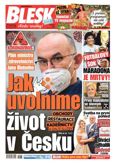 BLESK - 26.11.2020 - CZECH NEWS CENTER a. s.