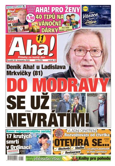 Aha! - 30.11.2020 - CZECH NEWS CENTER a. s.