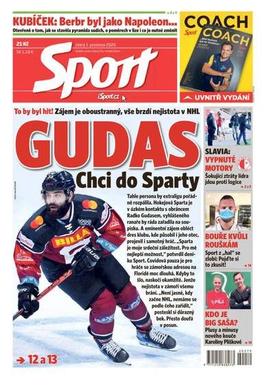 Sport - 1.12.2020 - CZECH NEWS CENTER a. s.