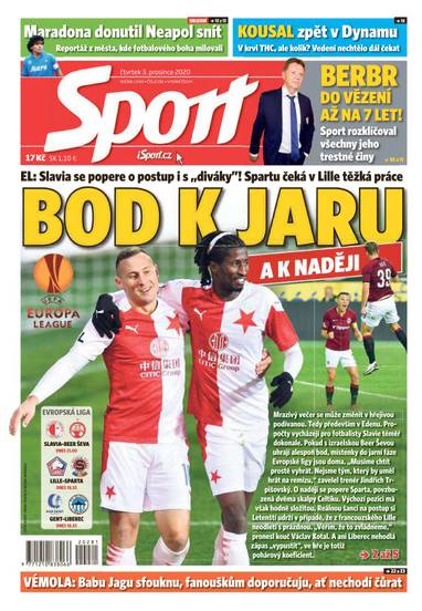 Sport - 3.12.2020 - CZECH NEWS CENTER a. s.