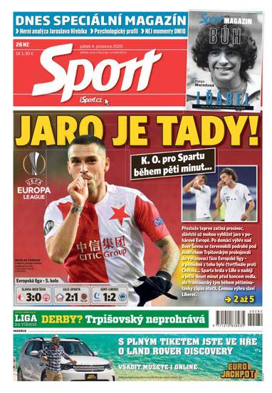 Sport - 4.12.2020 - CZECH NEWS CENTER a. s.