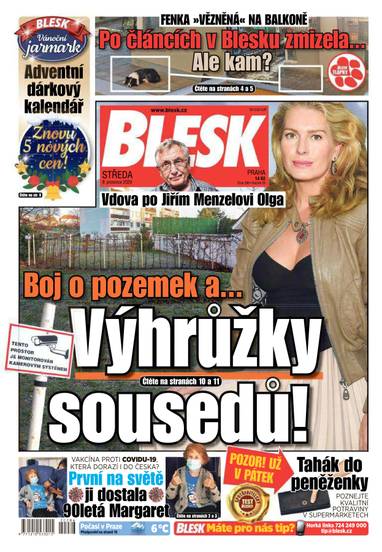 BLESK - 9.12.2020 - CZECH NEWS CENTER a. s.