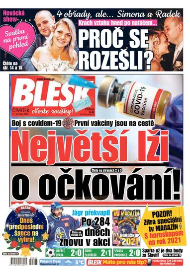 BLESK - 17.12.2020 - CZECH NEWS CENTER a. s.
