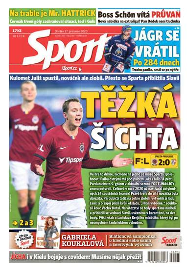 Sport - 17.12.2020 - CZECH NEWS CENTER a. s.