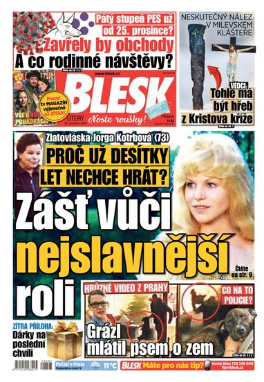 BLESK - 22.12.2020 - CZECH NEWS CENTER a. s.
