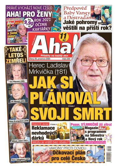 Aha! - 29.12.2020 - CZECH NEWS CENTER a. s.