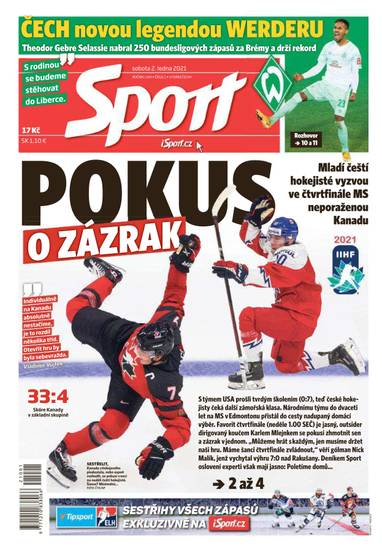 Sport - 2.1.2021 - CZECH NEWS CENTER a. s.