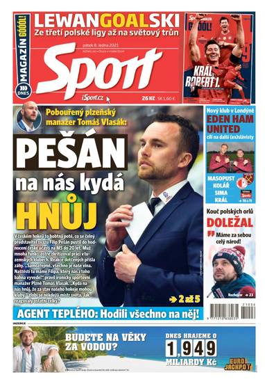 Sport - 8.1.2021 - CZECH NEWS CENTER a. s.