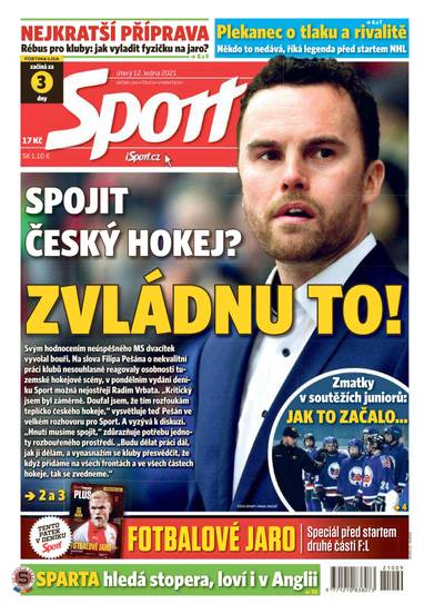 Sport - 12.1.2021 - CZECH NEWS CENTER a. s.