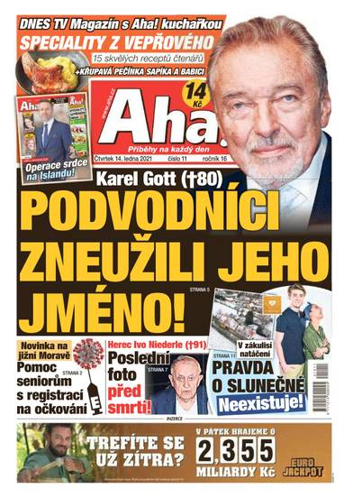 Aha! - 14.1.2021 - CZECH NEWS CENTER a. s.