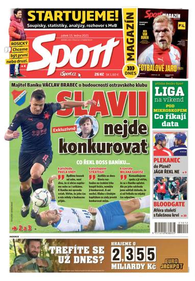 Sport - 15.1.2021 - CZECH NEWS CENTER a. s.