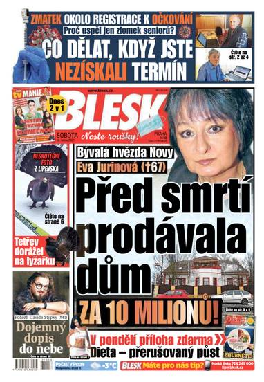 BLESK - 16.1.2021 - CZECH NEWS CENTER a. s.