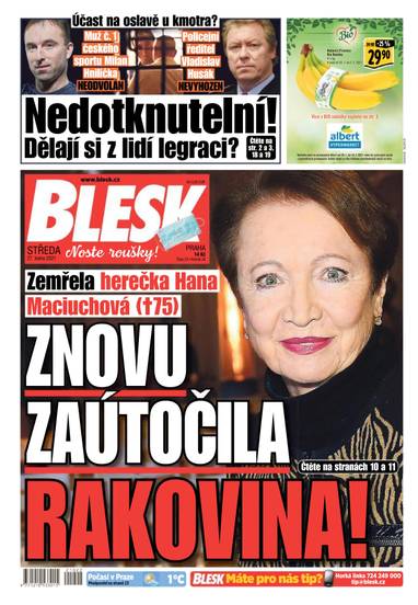 BLESK - 27.1.2021 - CZECH NEWS CENTER a. s.
