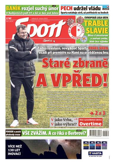 Sport - 6.2.2021 - CZECH NEWS CENTER a. s.