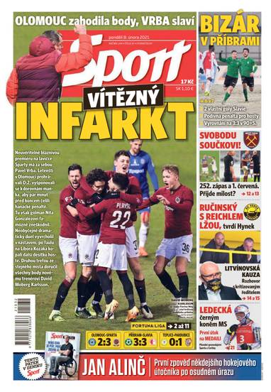 Sport - 8.2.2021 - CZECH NEWS CENTER a. s.