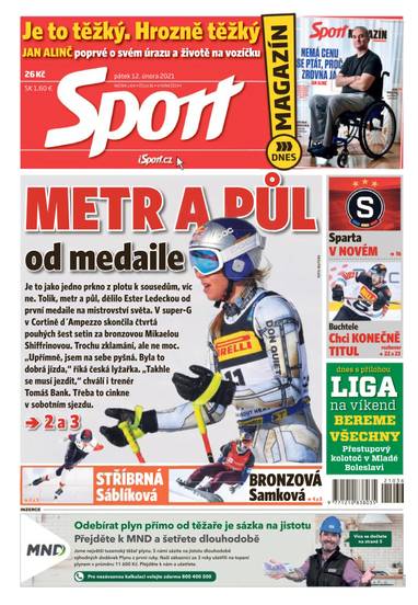 Sport - 12.2.2021 - CZECH NEWS CENTER a. s.
