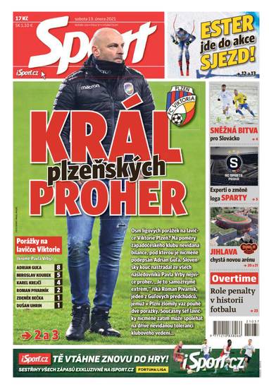 Sport - 13.2.2021 - CZECH NEWS CENTER a. s.
