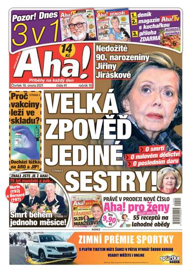 Aha! - 18.2.2021 - CZECH NEWS CENTER a. s.