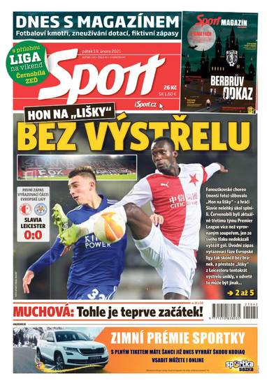 Sport - 19.2.2021 - CZECH NEWS CENTER a. s.