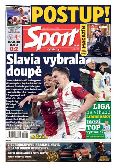 Sport - 26.2.2021 - CZECH NEWS CENTER a. s.