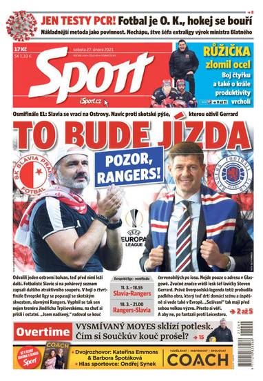 Sport - 27.2.2021 - CZECH NEWS CENTER a. s.
