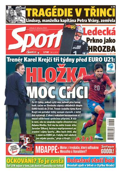 Sport - 3.3.2021 - CZECH NEWS CENTER a. s.