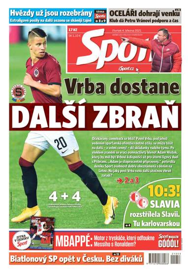 Sport - 4.3.2021 - CZECH NEWS CENTER a. s.