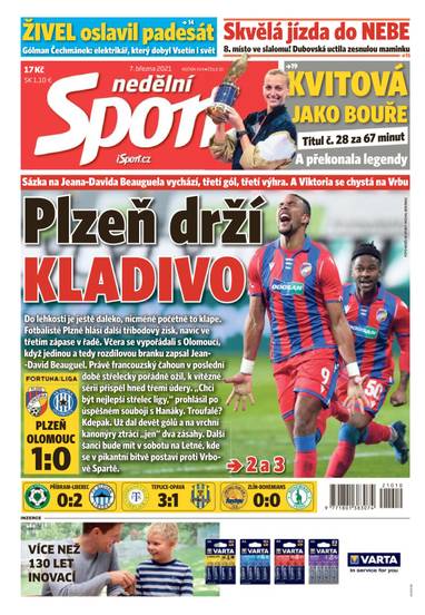 nedělní Sport - 10/2021 - CZECH NEWS CENTER a. s.