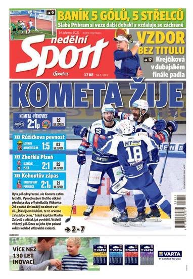 nedělní Sport - 11/2021 - CZECH NEWS CENTER a. s.